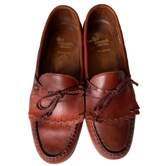 Allen Edmonds Other - Allen Edmonds Woodstock Brown Leather Loafers 10